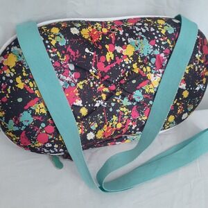 Nfinity Cheer Bag Semi Hard Shell Crossbody strap Colorful Paint Splatter Design